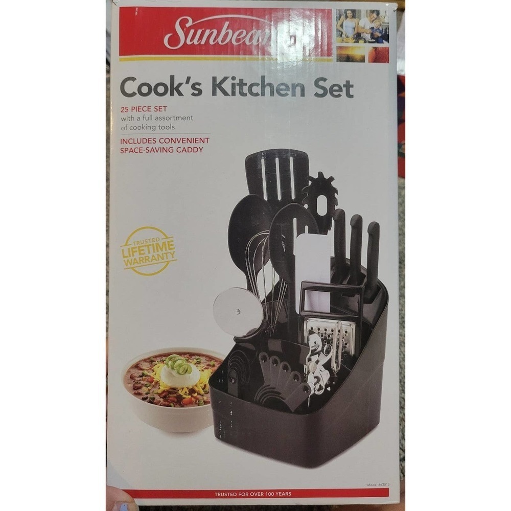 Cooks kitchen set cooking tools and caddy